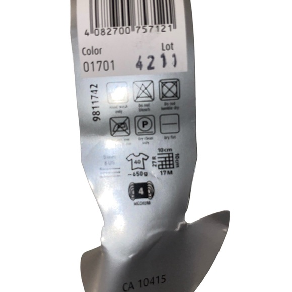 SMC Select Rosas Flower Detail Worsted Cotton Blend Yarn Red Pink 1701 Vegan - Picture 9 of 10